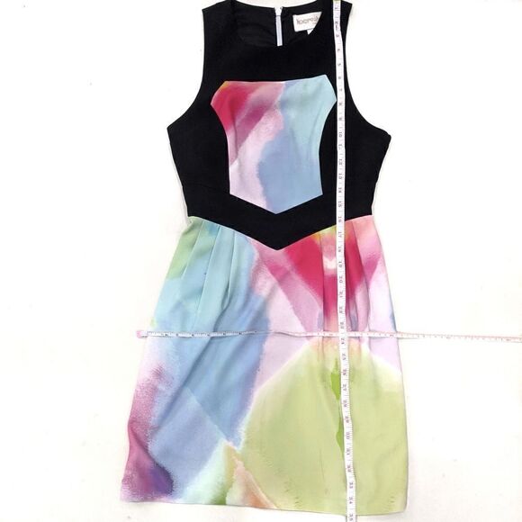 KEEPSAKE the Label Mini Dress Rainbow Tie Dye Sleeveless Pride Watercolor S - Picture 7 of 8